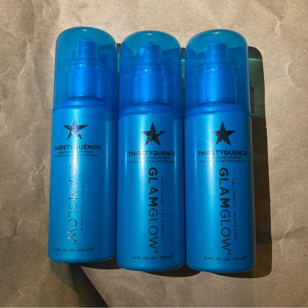 3 x GLAMGLOW THIRSTYQUENCH Liquid Leave On Mask